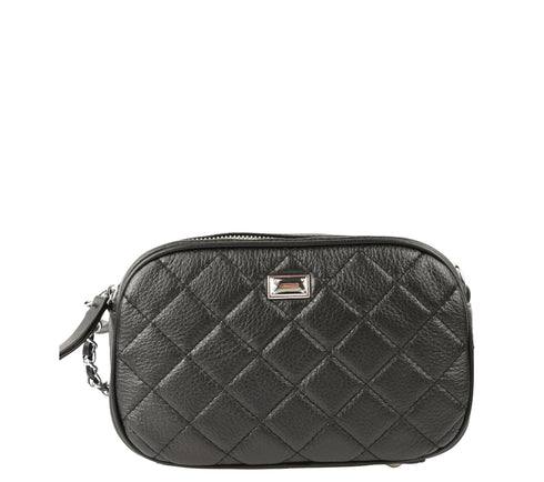 Poseta casual, dama, ADA SHOES, 91919, negru, piele naturala